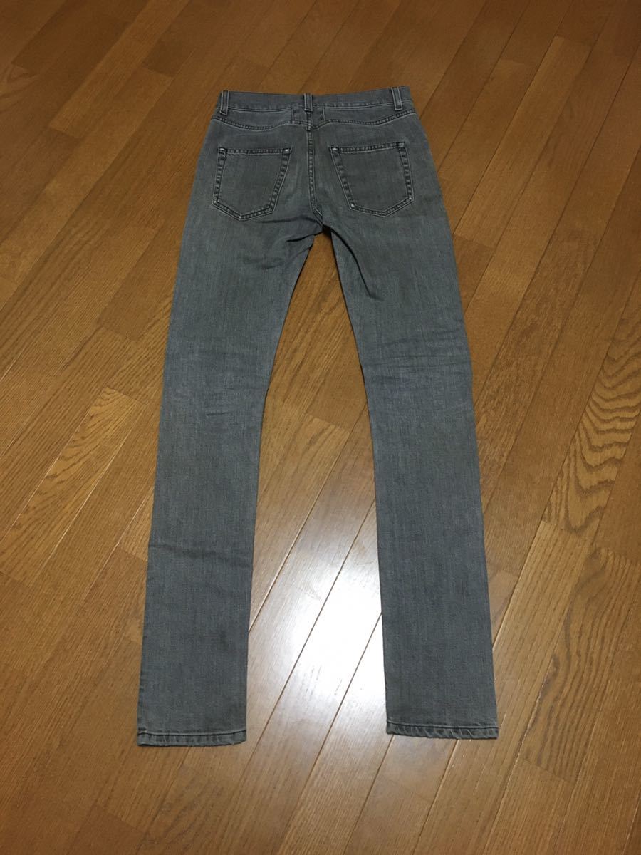 saint laurent ストレッチ　スキニーデニム グレー　30 サンローラン/ストレッチスキニーデニム/27/グレー ブランド