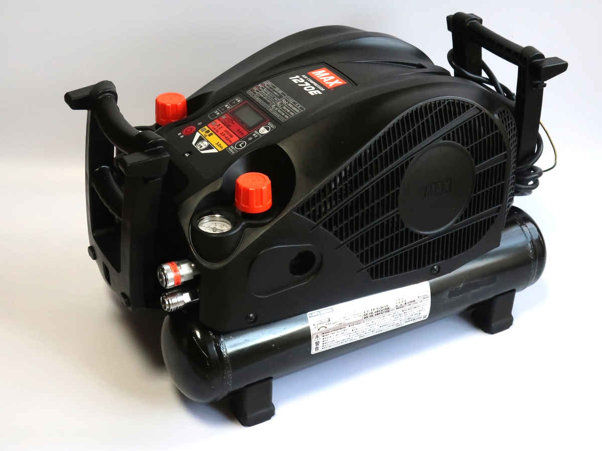 質屋】MAX 高圧エアコンプレッサ AK-HH1270E（ブラック）良品