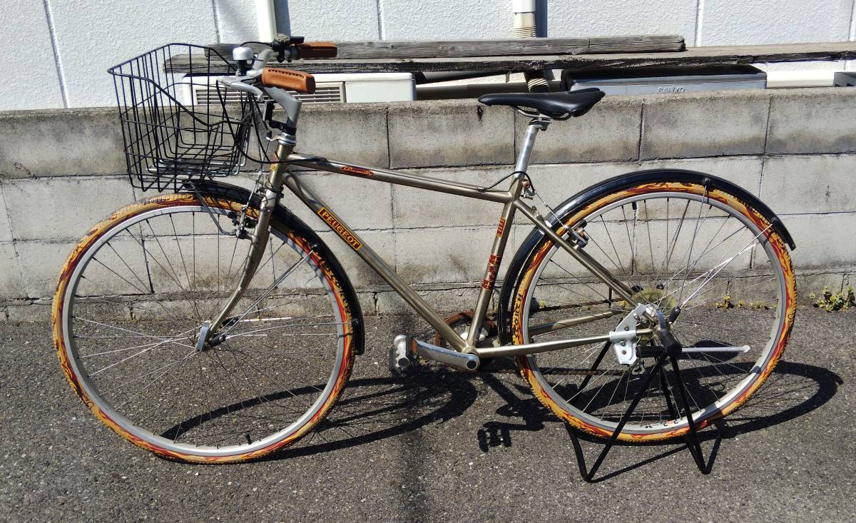 自転車 Peugeot Romilly クロスバイク 1×7SPEED 700C オシャレ・レトロ