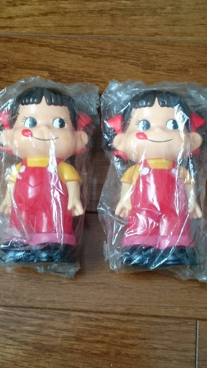 ペコちゃん ソフビ 貯金箱 人形 2個セット