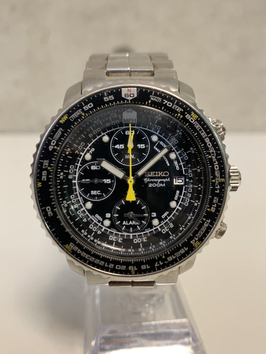 SEIKO セイコー クロノグラフ 型番7T62-OEBO クォーツ 7T62-0EB0 SEIKO