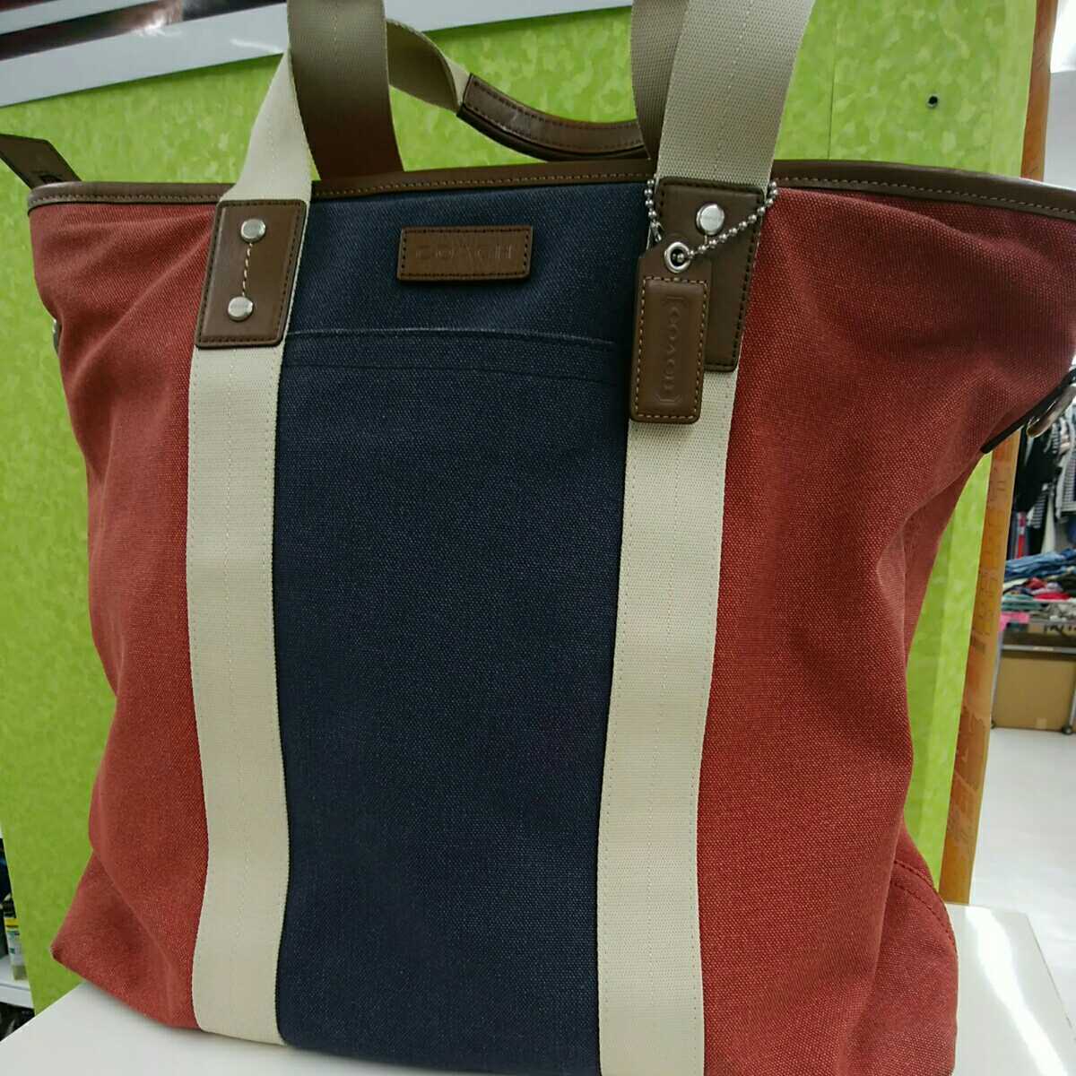 コーチ Coach トートバッグ 2way ショルダーバッグ ヘリテージ メンズ M1273 トートバッグ 売買されたオークション情報 Yahooの商品情報をアーカイブ公開 オークファン Aucfan Com