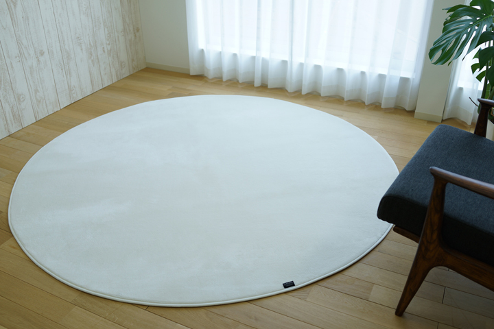  サラふわ 無地 ウォッシャブル ラグ 約190cm 円形 スノーホワイト 北欧スタイル おしゃれ シンプル 丸 カーペット マット(カーペット一般)｜売買されたオークション情報、yahooの商品情報をア カーペット一般
