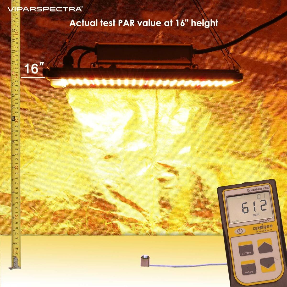 VIPARSPECTRA Pro Series P1500 LED Grow Light Sunlike Full Spectrum for ...