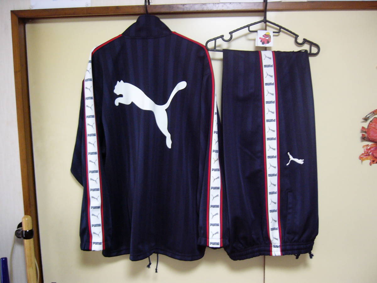  PUMA プーマ ジャージ上下セット ジャケットサイズ L-O パンツサイズ L カラー ネイビー/ホワイト/レッド(プーマ)｜売買されたオークション情報、yahooの商品情報をアーカイブ公開 - オークファ ジャージ