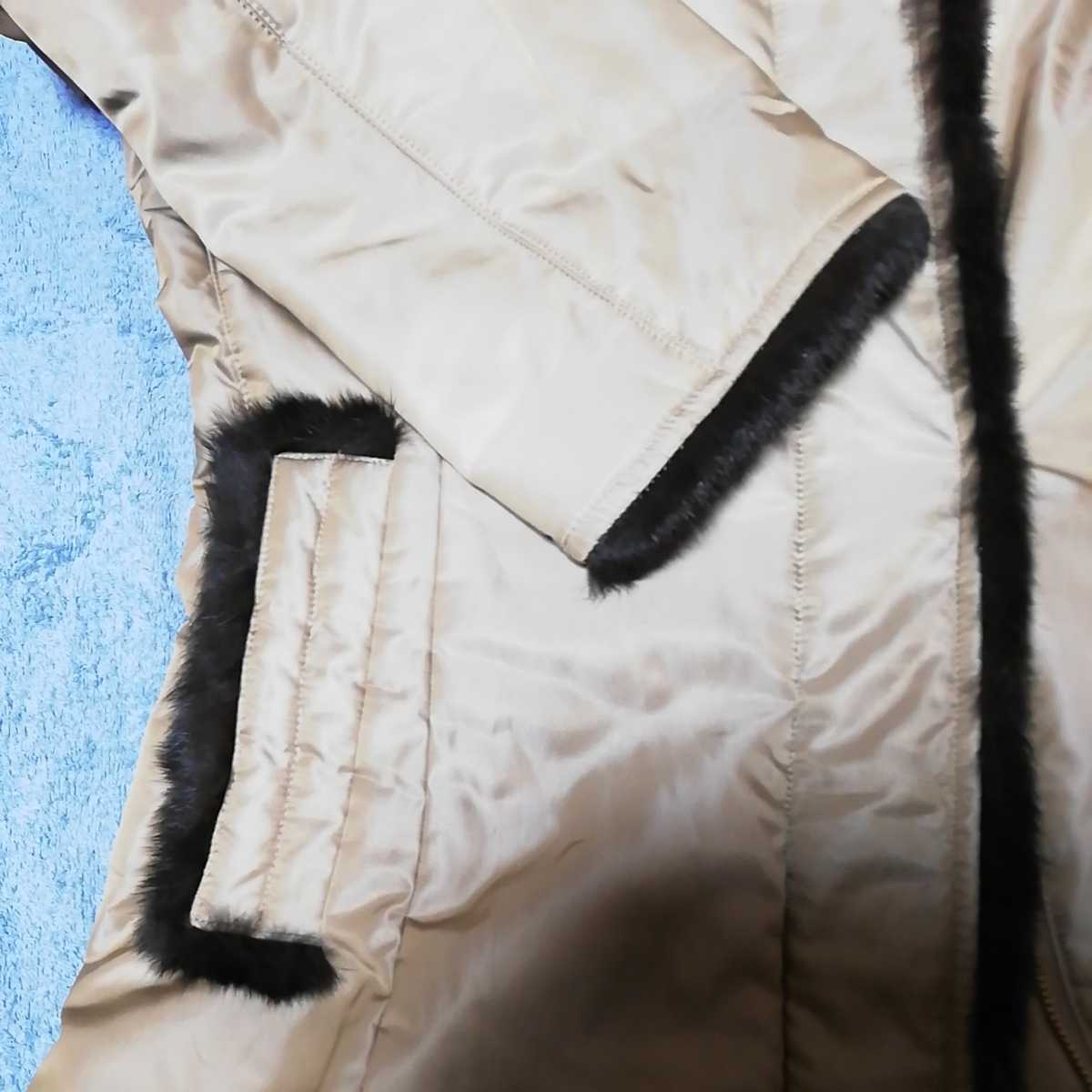 伊太利屋 ロゴ入り 公式通販 Aライン 9号 ダウンコート ロング丈 裏地