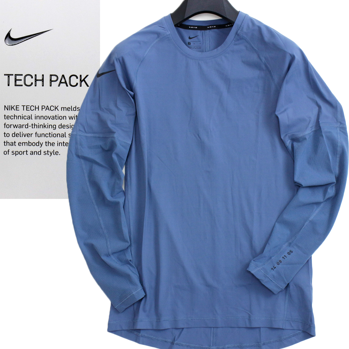 【得価，定番】 春夏 NIKE ナイキ TECH PACK プロ メンズ ロングスリーブ トップ XL トーレーニングウェア グレイッシュブルー 長袖 BQ0589-418 JC31(XLサイズ以上)｜売買されたオークション情報、yahooの商品情報をア 長袖Tシャツ