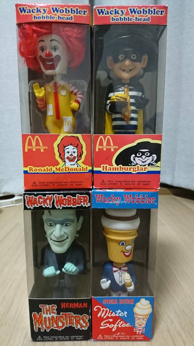 FUNKO ファンコ ワッキーワブラー Wacky Wobbler 4体セット ドナルド