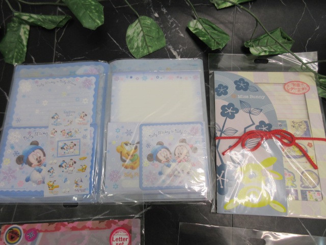 H1769 3 ディズニーストア レターセット4点 ミッキー ミニー Miss Bunnyミスバニー ディズニー 売買されたオークション情報 Yahooの商品情報をアーカイブ公開 オークファン Aucfan Com