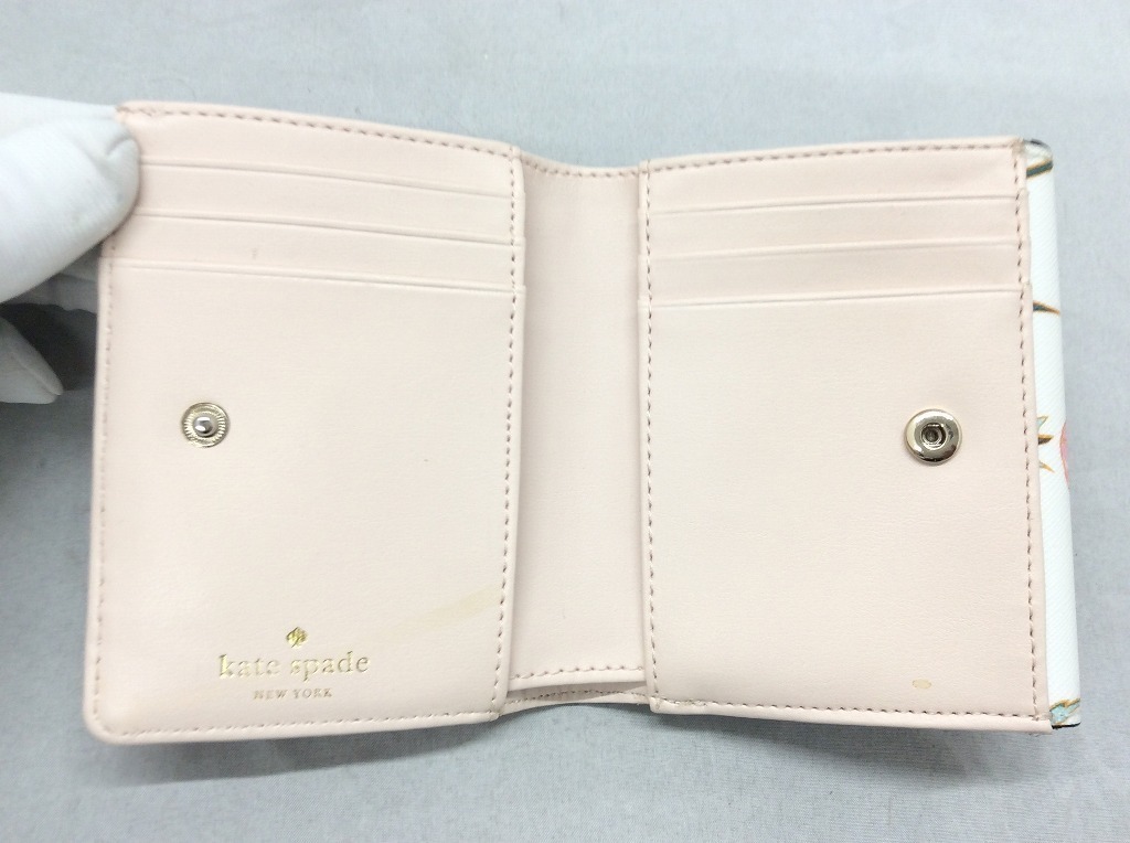 臨時セール ケイトスペード kate spade 2つ折り財布 花柄(財布)｜売買