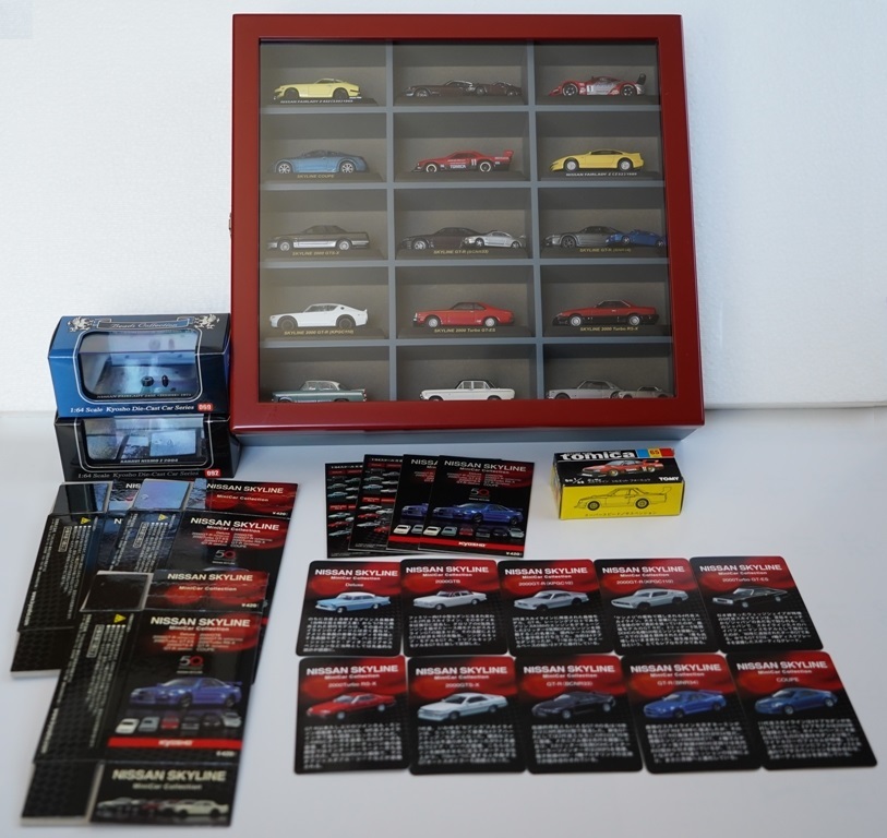 京商 サンクス ミニカー NISSAN SKYLINE 1/64、その他 ディスプレー