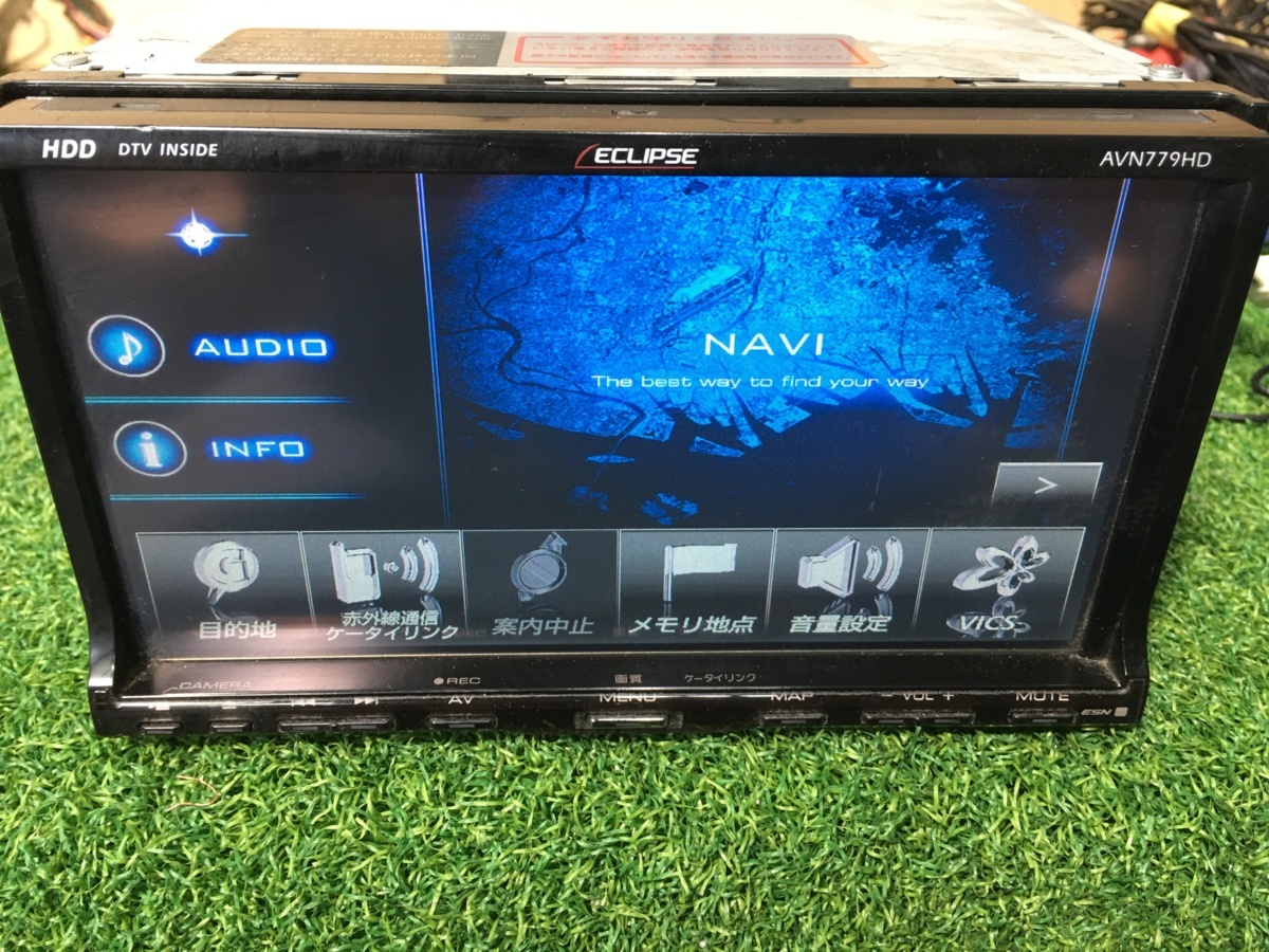 イクリプス AVN779HD HDDナビ ECLIPSE フルセグカーナビ 動作保証付