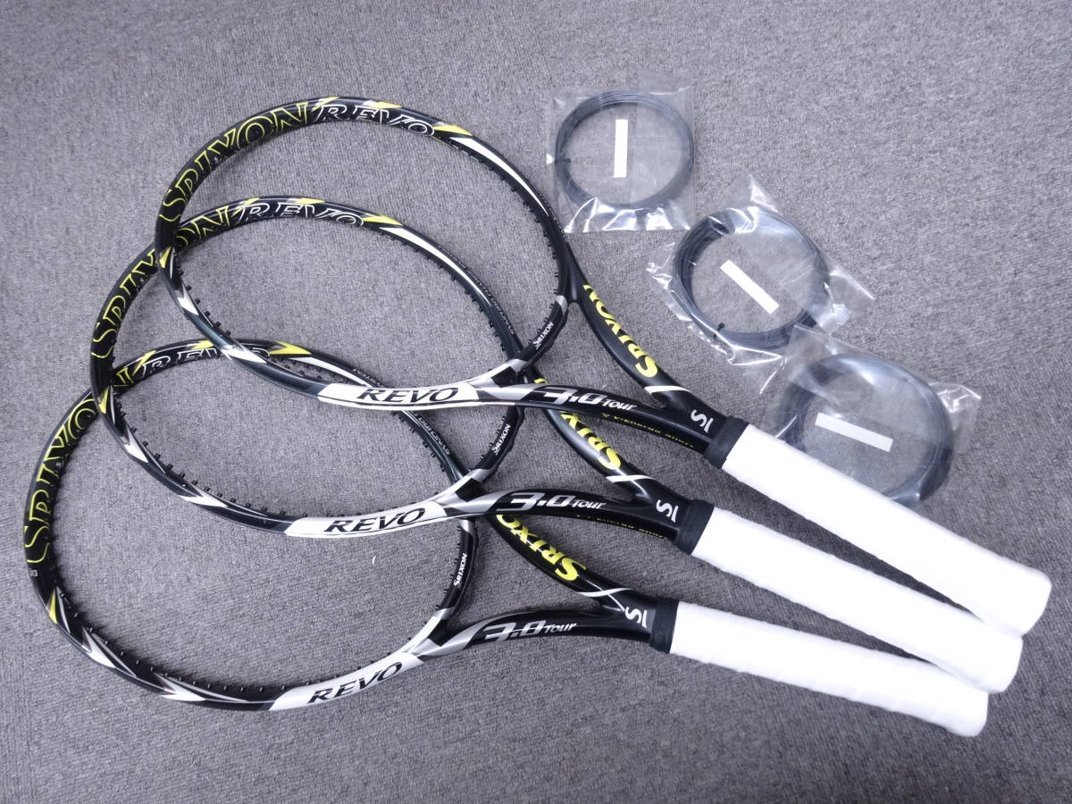 100%新品，限定セール 品 スリクソン REVO V3.0Tour G2/G2/G3 の3本セット ガット付 トアルソン：ポリエステルストリング 黒(その他)｜売買されたオークション情報、yahooの商品情報をアーカイブ公開 - オークファン その他