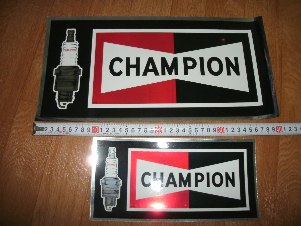Championチャンピオンプラグ ビンテージステッカー モトクロス 当時物 特大 大 2枚 ステッカー デカール 売買されたオークション情報 Yahooの商品情報をアーカイブ公開 オークファン Aucfan Com