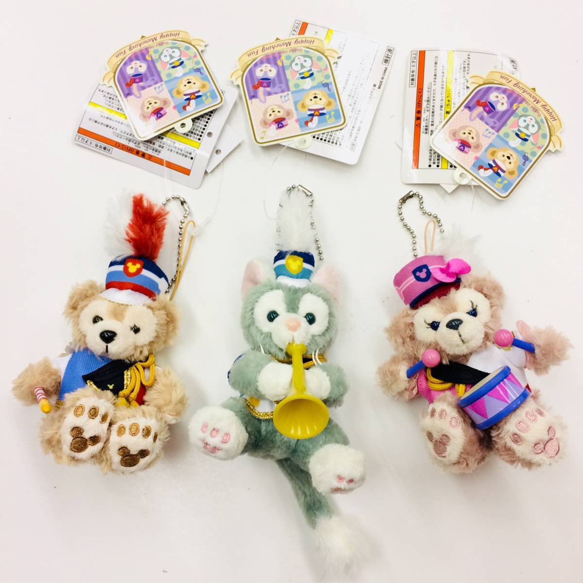 新品，限定SALE 東京ディズニーシー ダッフィー シェリーメイ ジェラトーニ ぬいぐるみストラップ ハッピーマーチングファン Y0291(ダッフィー)｜売買されたオークション情報、yahooの商品情報をアーカイブ ダッフィー