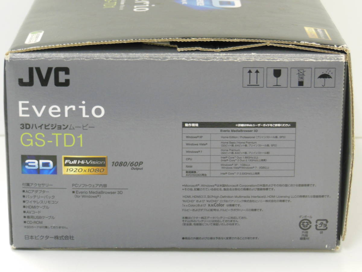 Ts03 64 47 ビデオカメラ Jvcビクター Jvc 3d ハイビジョンメモリームービー エブリオ Everio Gs Td1 ブラック 11年製 ビデオカメラ 売買されたオークション情報 Yahooの商品情報をアーカイブ公開 オークファン Aucfan Com
