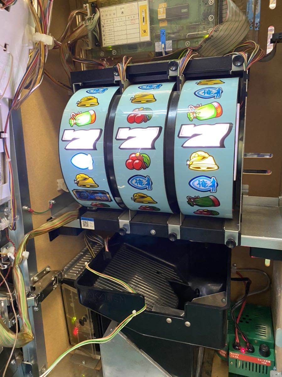 パチスロ実機 4号機 ロデオ 俺の空 レア清原パネル 家庭用電源