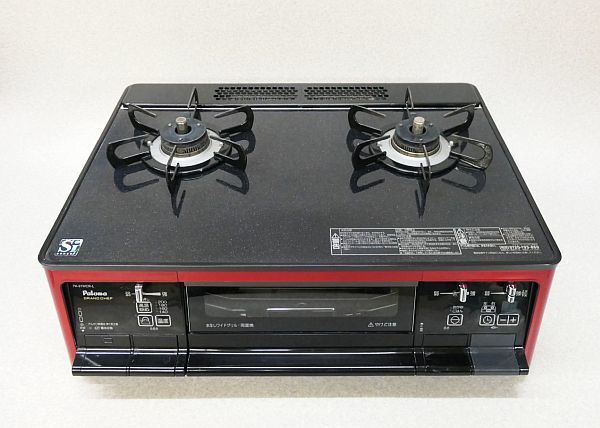 良品 パロマ PA-91WCR ガラストップ ガスコンロ ガステーブル LP 
