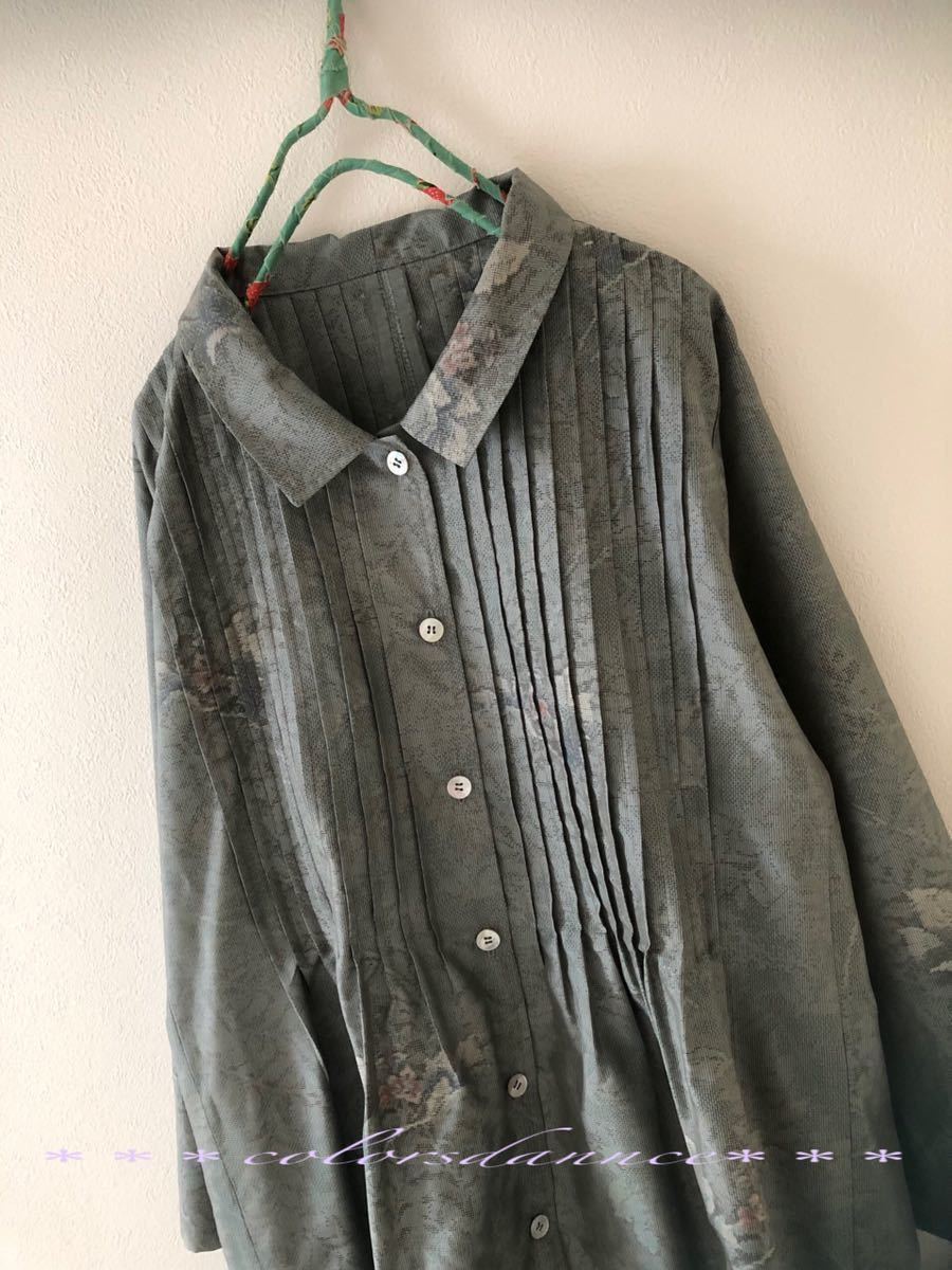 一級品大島紬 前開きピンタックワンピース 大島紬ワンピース 着物リメイク しつけ付き 品大島紬使用 ワンピース 売買されたオークション情報 Yahooの商品情報をアーカイブ公開 オークファン Aucfan Com