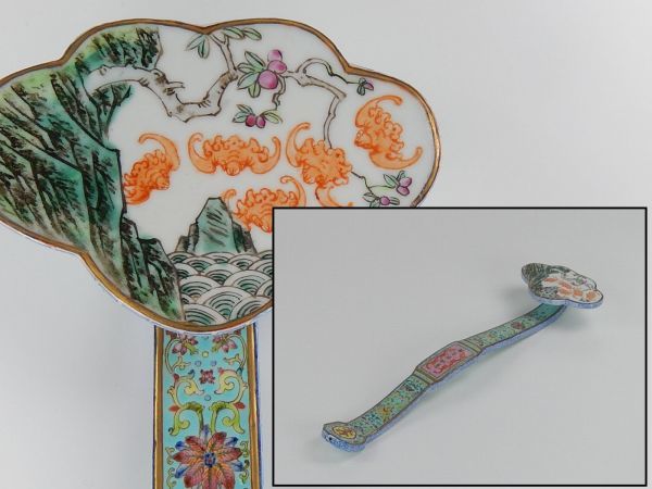 China Antique 大清乾隆年製 大清嘉慶年製 中国古玩 十錦手 絵替 中国