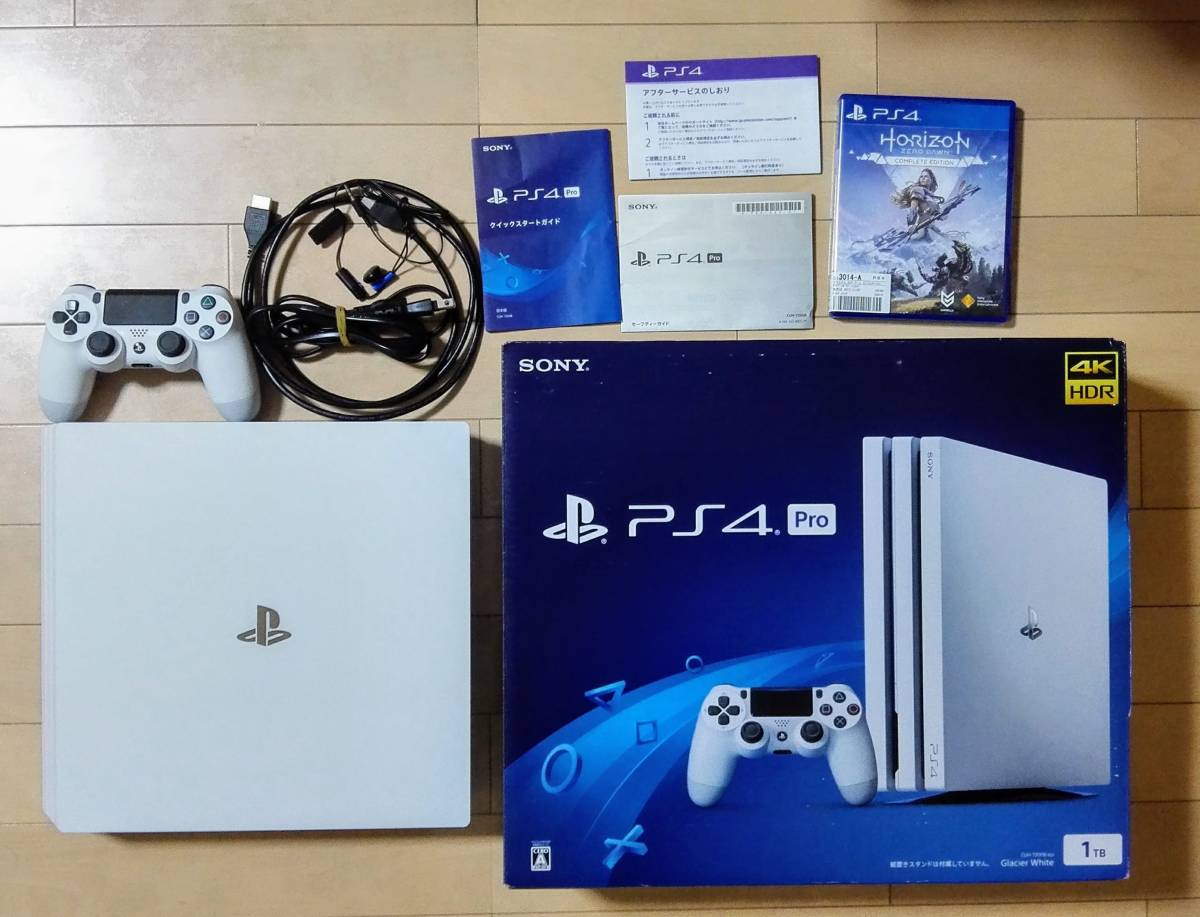 中古 PS4 Pro 1TB CUH-7200B ホワイト プレイステーション SIE