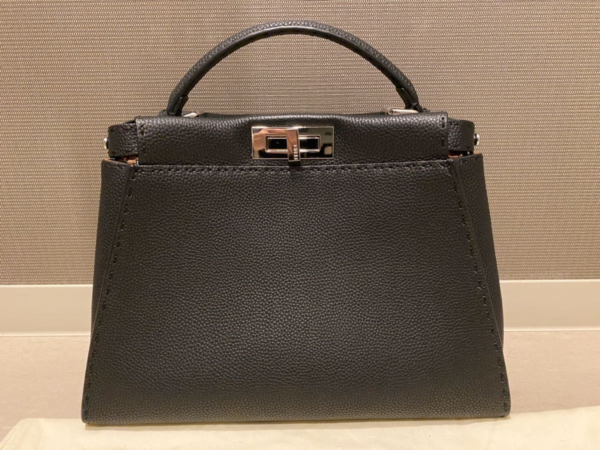 極美品☆FENDI ピーカブー セレリア風 ダークグレー レギュラータイプ 