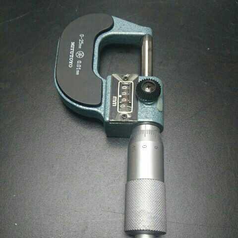 ミツトヨ マイクロメーター 0-25mm 0.01mm ◯未使用品 【公式通販】