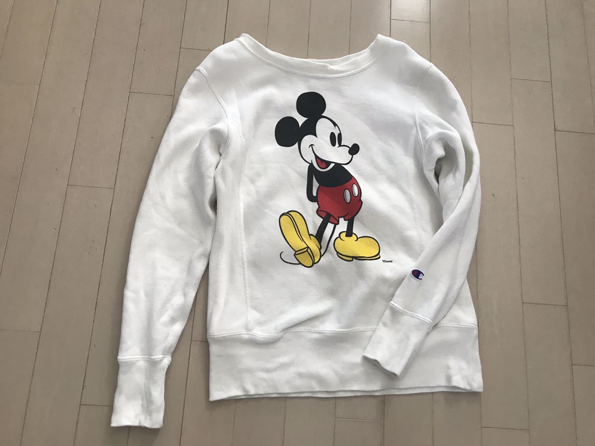 BEAMS ⁄ × ボーイ）別注Champion ミッキーマウス BOY（ビームス 