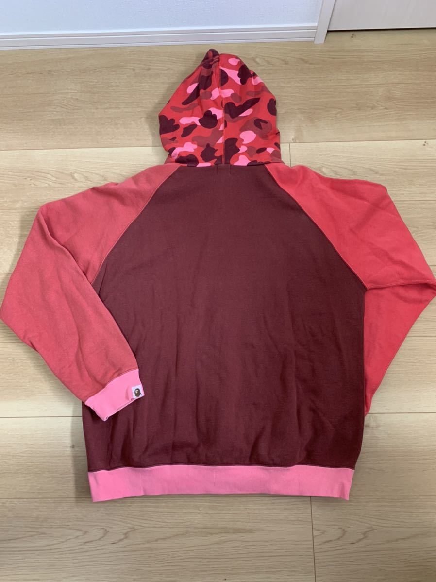 A BATHING APE クレイジーカモ フルジップパーカー L スウェット 