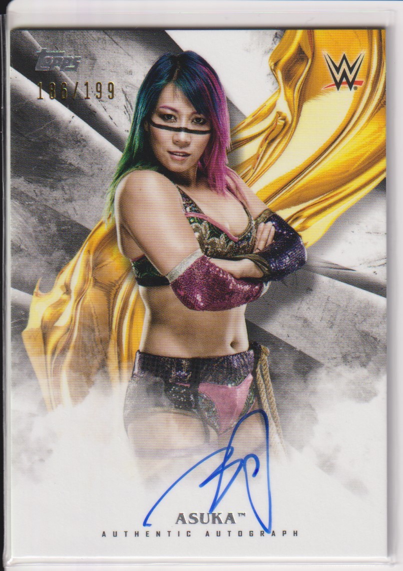 正規品，大人気 WWE アスカ 明日華 華名 ASUKA AUTO 199枚限定 直書