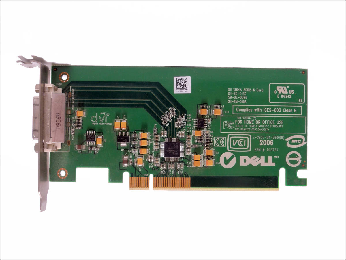 DELL DVI-Dアダプタカード ADD2-N #7700(PCI Express)｜売買されたオークション情報、yahooの商品情報を ...