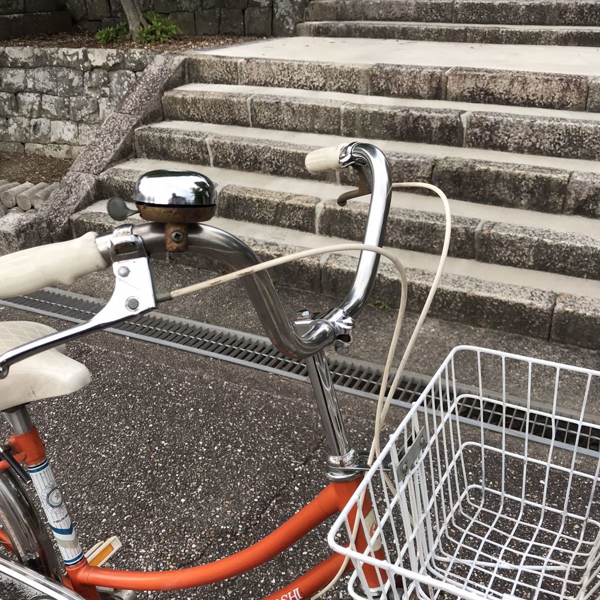 ママチャリ 自転車 昭和レトロ インテリア グリーン 緑 当時物 昭和