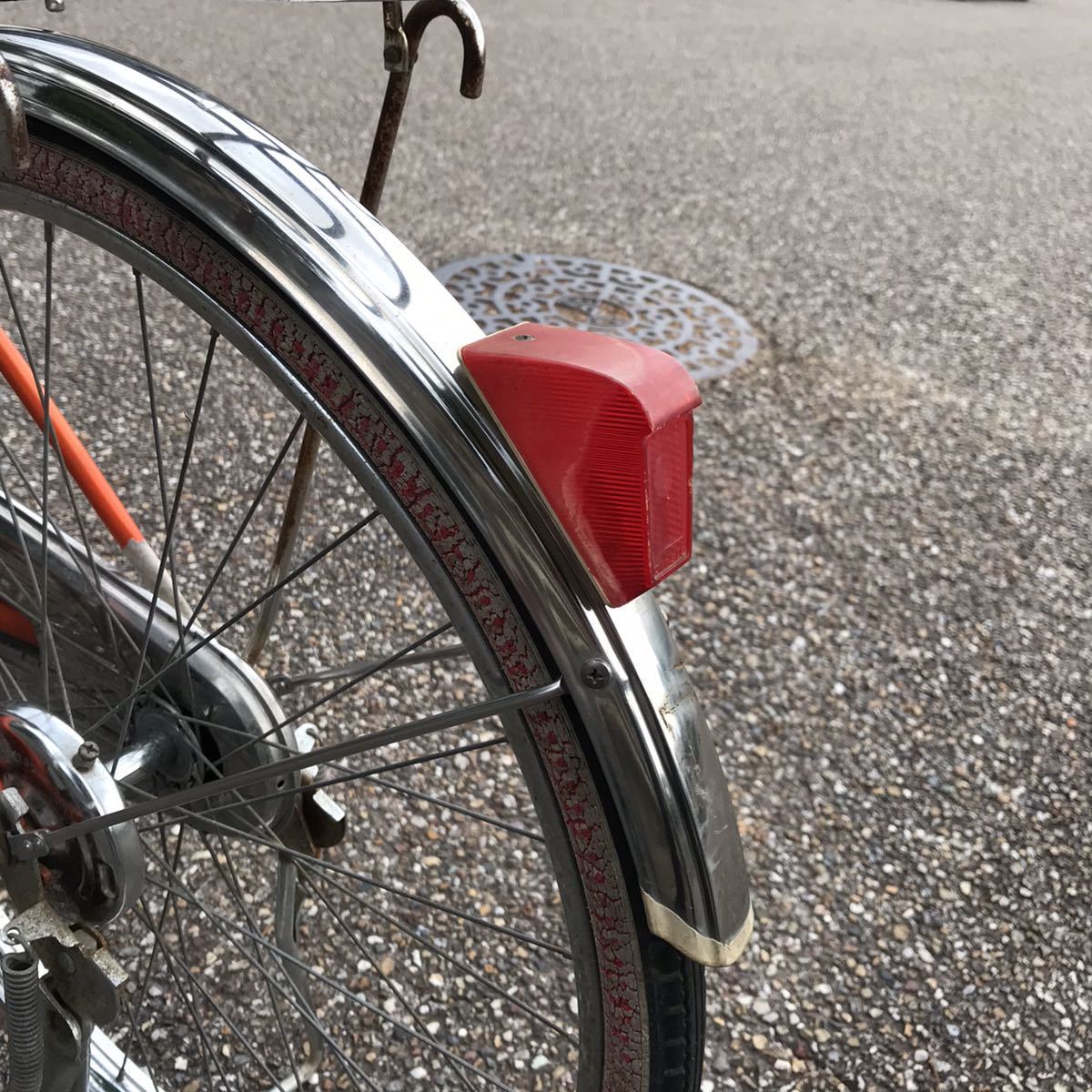 ママチャリ 自転車 昭和レトロ インテリア グリーン 緑 当時物 昭和