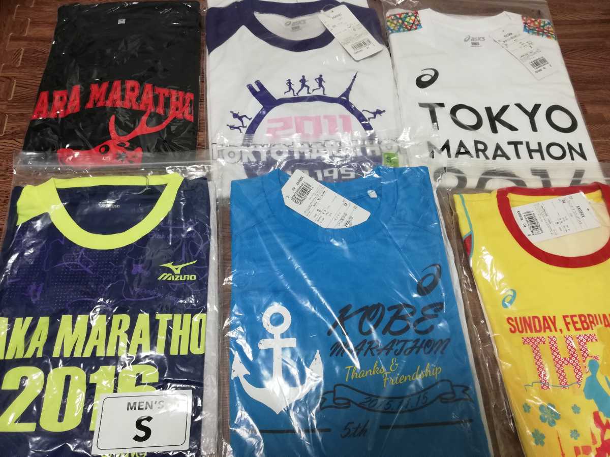 本物保証，得価 マラソン大会 Tシャツ Sサイズ 11点セット(半袖シャツ)｜売買されたオークション情報、yahooの商品情報をアーカイブ公開 - オークファン 半袖シャツ