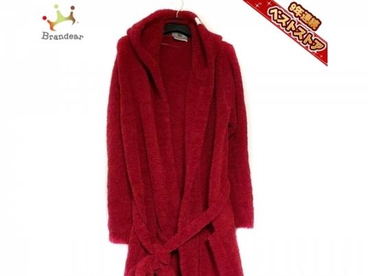 カシウエア KASHWERE カーディガン サイズS/M - レッド レディース 