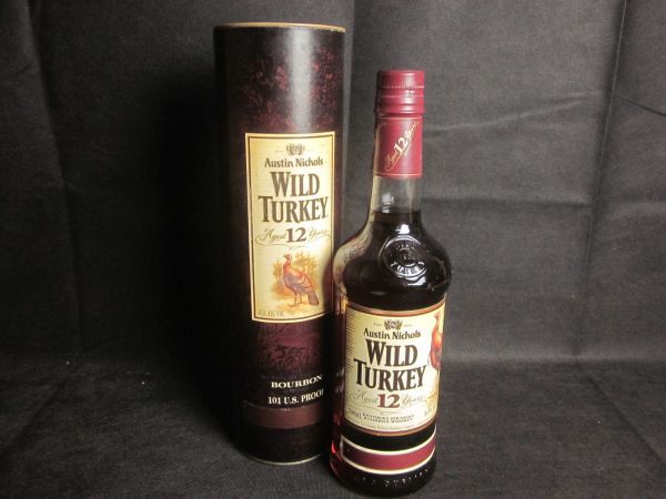 【定番，人気セール】 古酒　未開封　WILD　TURKEY　12年　ワイルドターキー　箱付　バーボン　ウィスキー　700ｍｌ　　