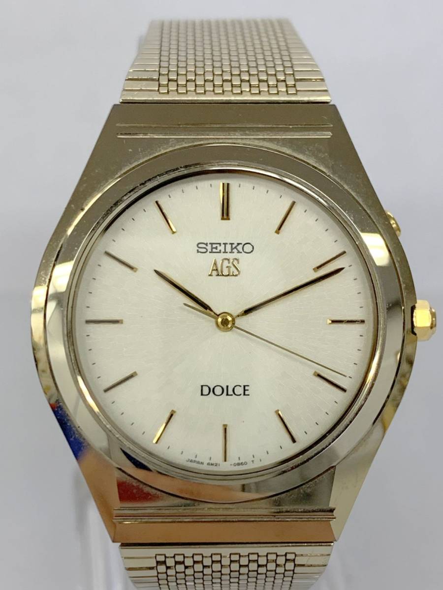 L155-I13-2613◎ SEIKO セイコー DOLCE ドルチェ AGS 4M21-0B30 メンズ