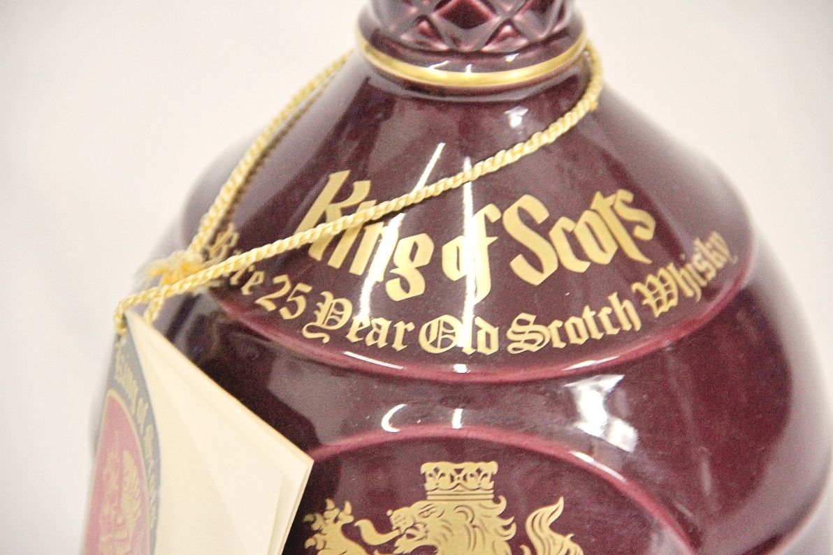 25年 of Scots King 750ml キング オブ スコッツ スコッチ 陶器ボトル