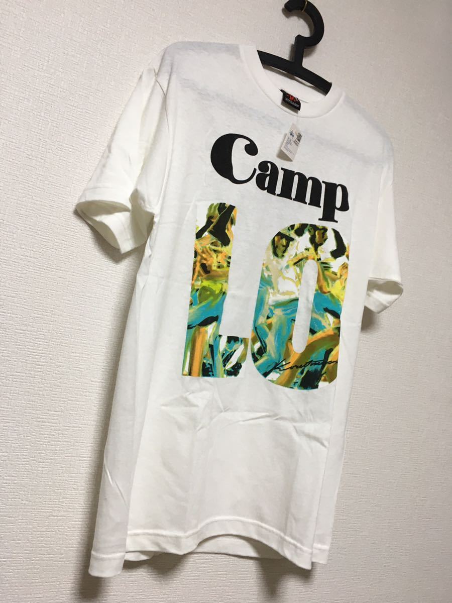タグ付き新品STUSSY×UNDEFEATED×FRUITIONコラボcampTシャツ デッド 