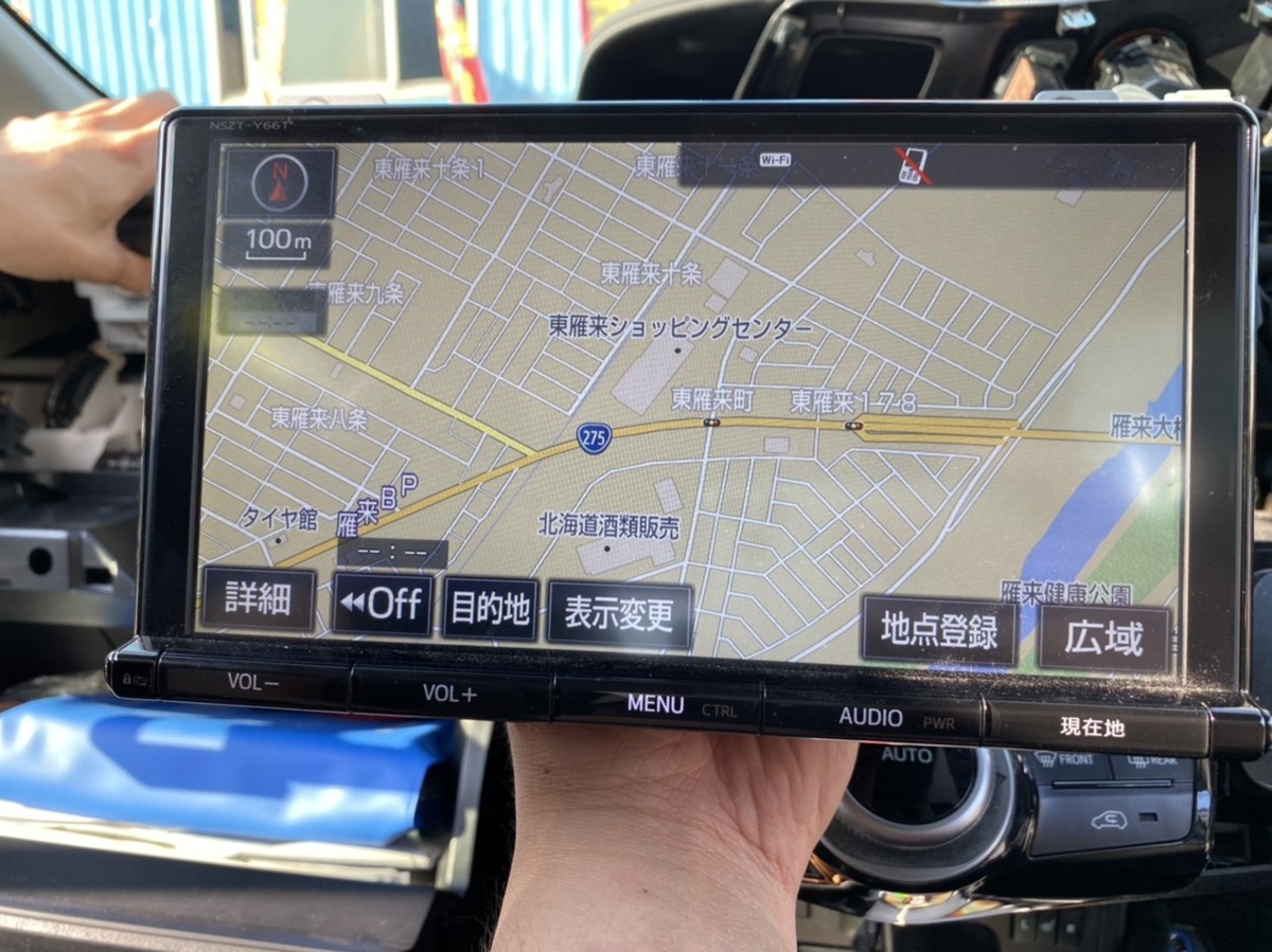 み トヨタ純正 9インチ純正ナビ NSZT-Y66T プリウスαに装着していまし 