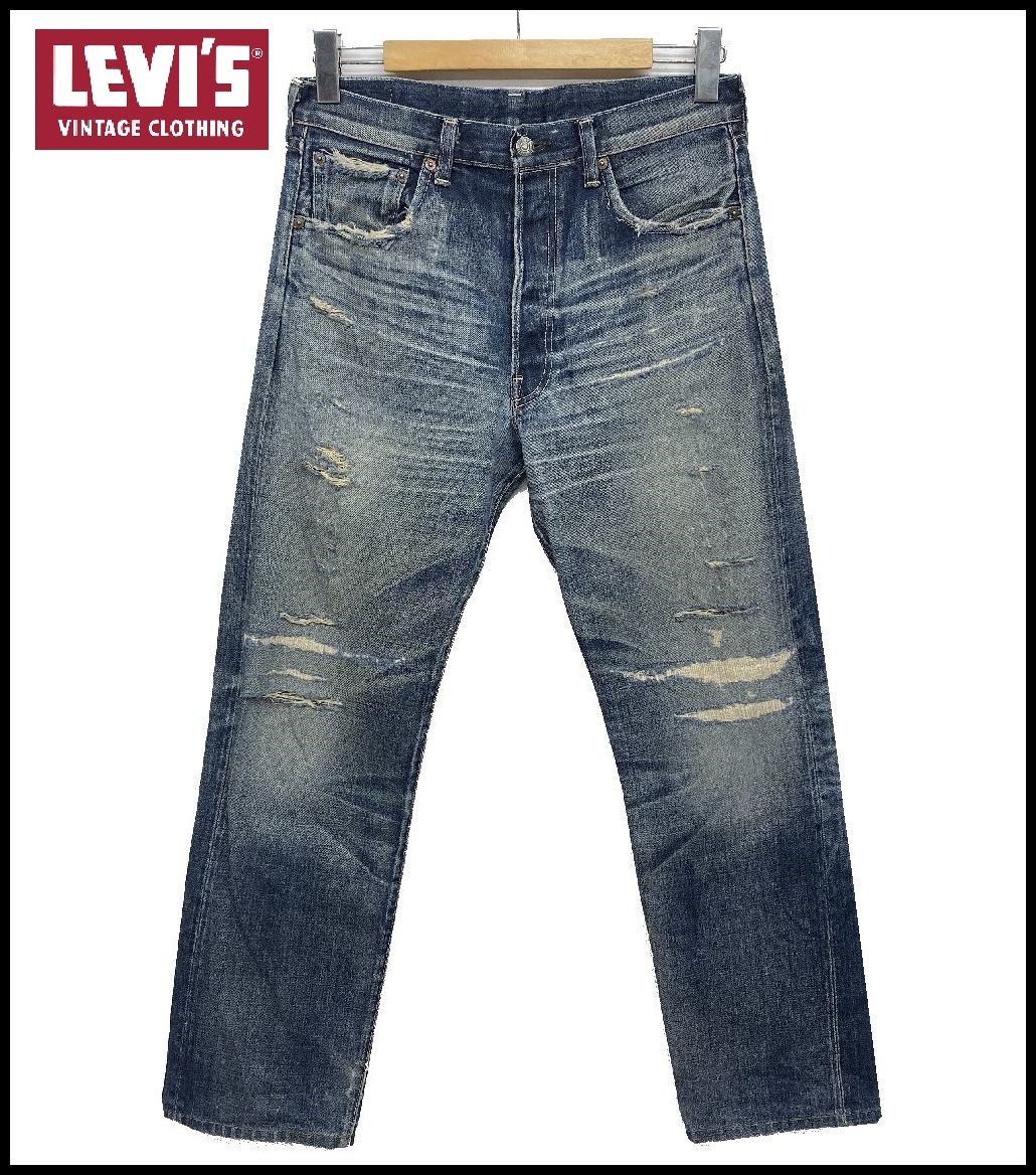 定番人気 LVC LEVI'S LEVIS リーバイス 66501 501XX 復刻 BIGE 赤耳 セルビッチ ヒゲ ダメージ リペア ビンテージ 加工 デニム パンツ 34(W34)｜売買されたオークション情報、yahooの商品情報をアーカイブ公開 - W34