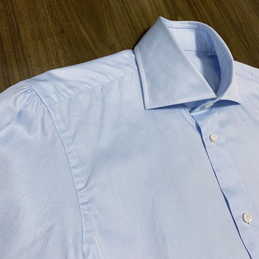 Giovanni Inglese シャツ 37 イングレーゼ 最高級ハンドメイド 定価5万 