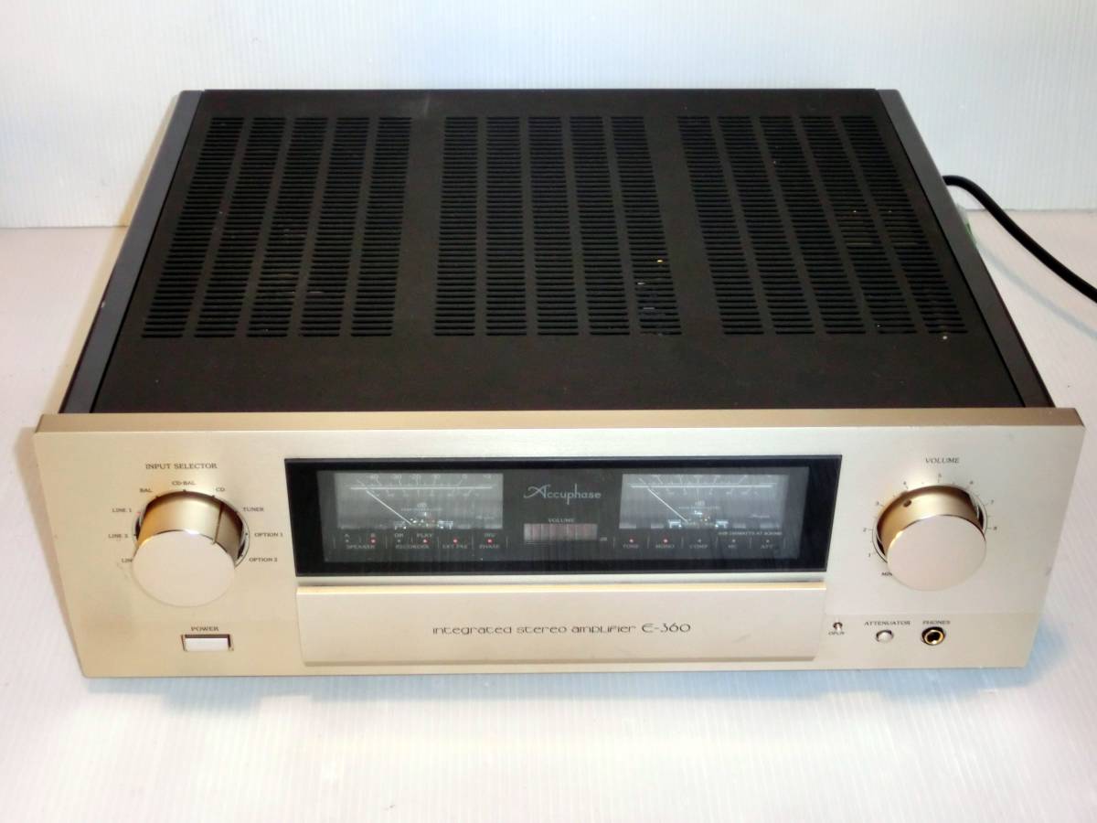ジャンク品 ☆Accuphase☆プリメインアンプ E-360 通電するが音が出