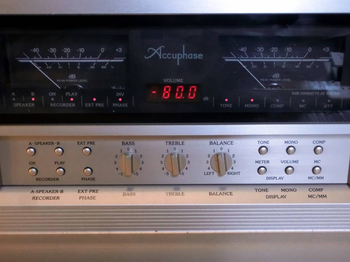 ジャンク品 ☆Accuphase☆プリメインアンプ E-360 通電するが音が出