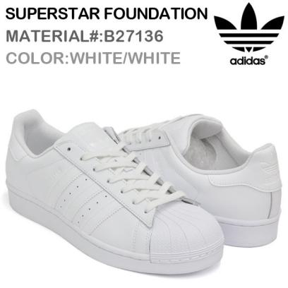数量限定，新作登場 27cm アディダス スーパースター ファンデーション adidas SUPERSTAR FOUNDATION WHITE B27136 US9/27cm(27.0cm)｜売買されたオークション情報、yahooの商品情報をアーカイブ公開 - オークファン 27.0cm