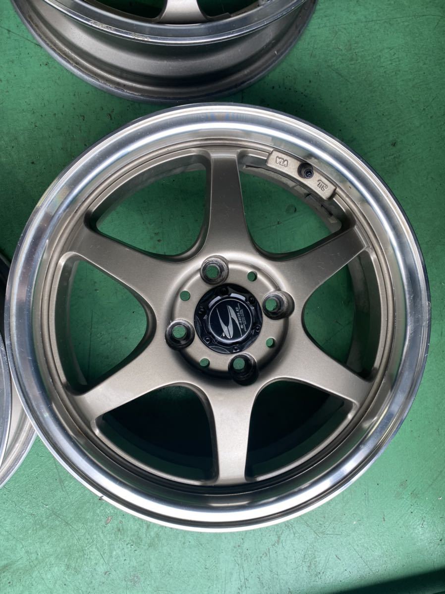 S-HOLD エスホールド　アルミホイール　15インチ　5J 4穴　4本セット S-HOLD 15インチ エスホールド アルミホイール｜ 15×6J 0
