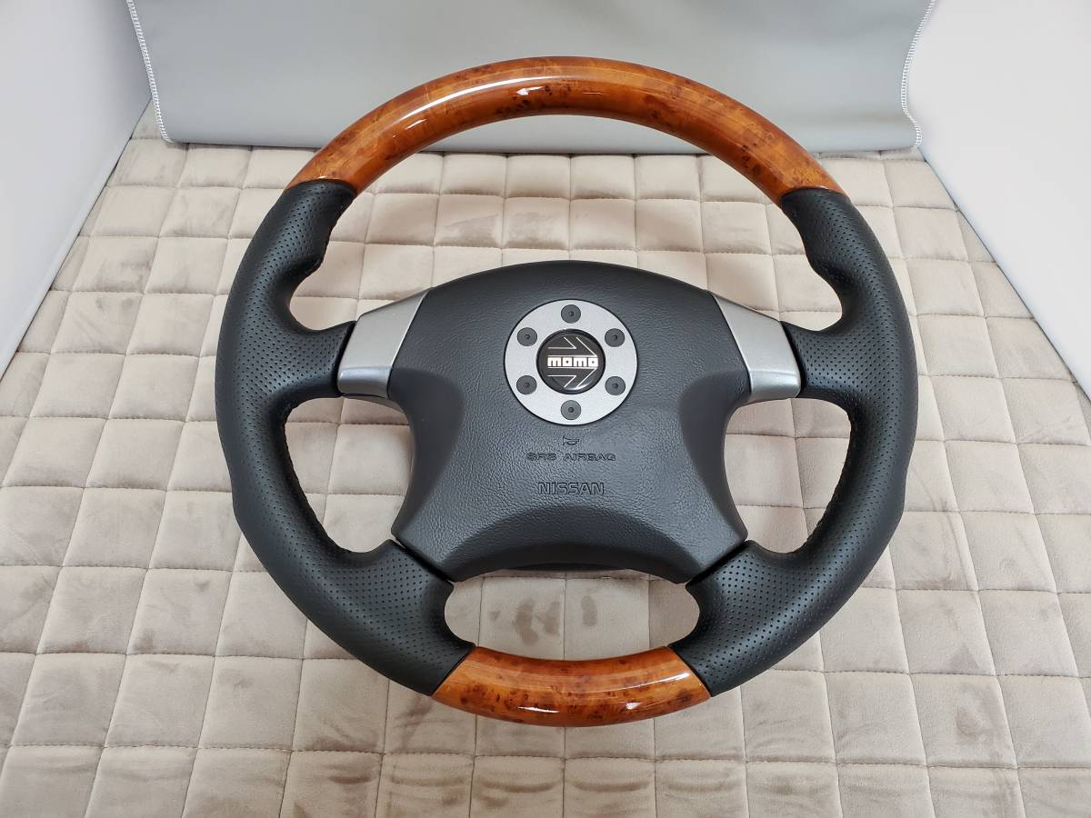  V35 M35 E51 日産純正オプションMOMO メイプルwood(ステアリング、ハンドル本体)｜売買されたオークション情報、yahooの商品情報をアーカイブ公開 - オークファン 日産用