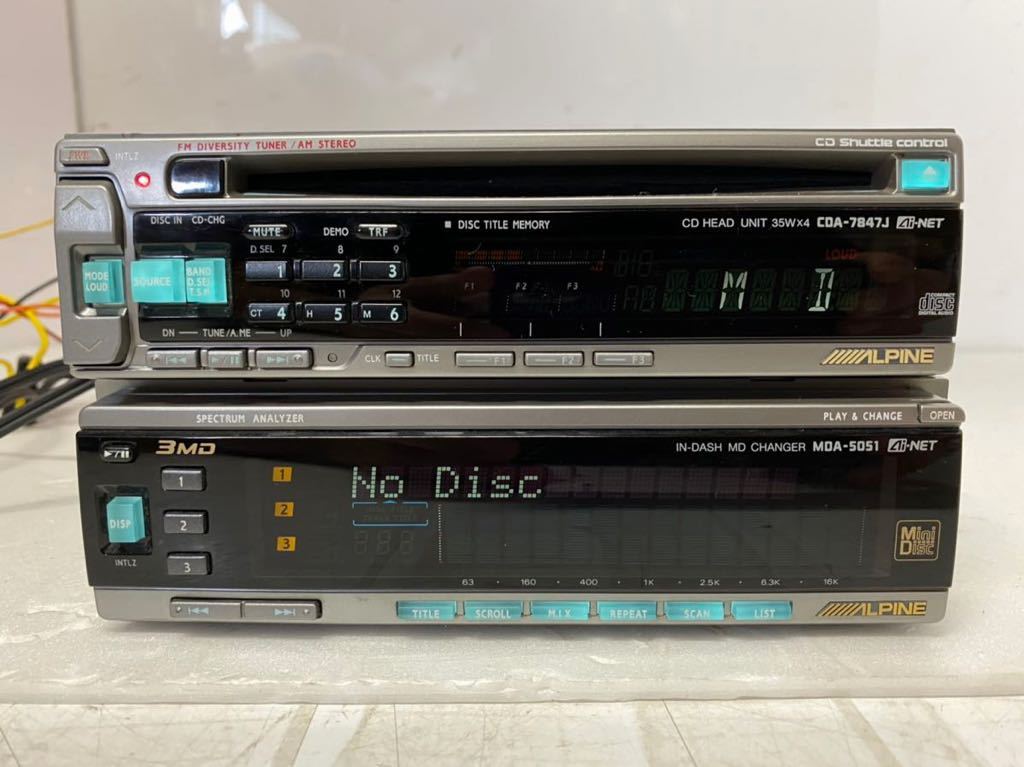 アルパイン 上位モデル CDA-7847J TDA-5648 CD カセット テープ