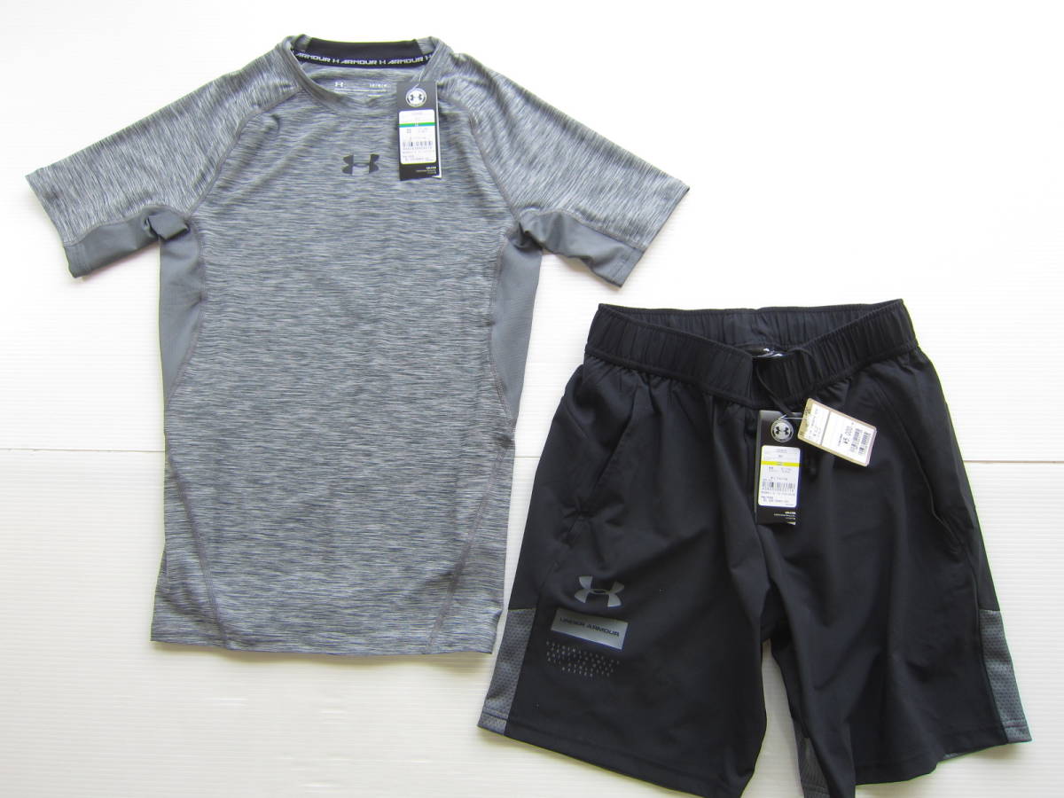 【安い，格安】 アンダーアーマー 半袖スチレッチTシャツ & ショート パンツ XL 黒グレー ウェア 上下セット トレーニング 検/ ロング L 長袖(その他)｜売買されたオークション情報、yahooの商品情報をアー ナイロン