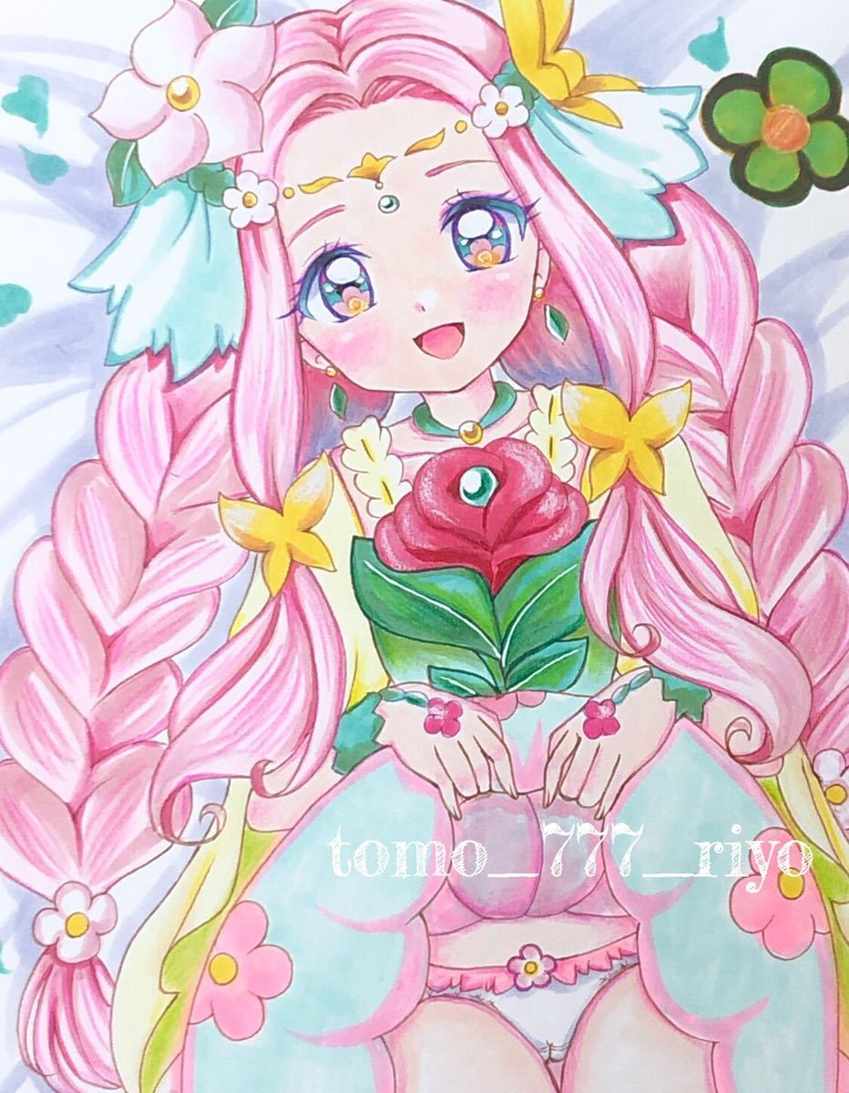 同人手描きイラスト【魔法つかいプリキュア】キュアフェリーチェ A4
